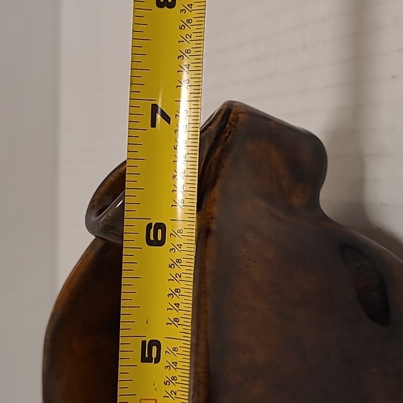 Signed Hilborn Canadian Studio Pottery Brown Pinch Bowl - Picture 14 of 16